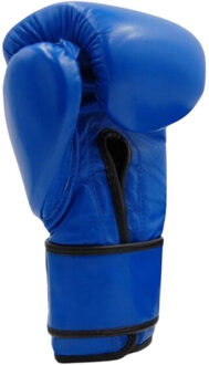 Evolution Unisex volwassen professionele rundleren bokshandschoenen Blauw - 12