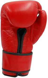 Evolution Unisex volwassen professionele rundleren bokshandschoenen Rood - 10