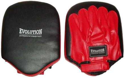 Evolution Unisex volwassenen trainers synthetisch leer haak & jab pads Zwart - One size