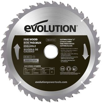 Evolution Verstekzaagblad Hout Fw210tct-40 - 210mm - 40t - Hardmetaal