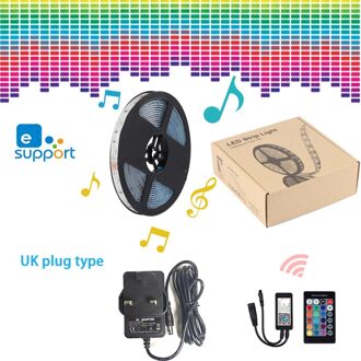 Ewelink Domotica Smart Home Led Light Strip Dimbare Waterdichte Flexibele Rgb Strip Verlichting Werkt Met Alexa Google Thuis 5M met UK adapter