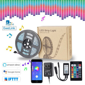 EWeLink WIFI LED Strip Licht RGB 5050 Flexibele Lint fita led light strip RGB 5M Tape Diode RGB strip licht RGB 2835
