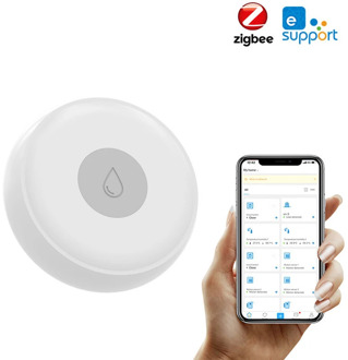 eWeLink Zigbee Smart Home Water Leak Sensor Wireless Flooding Detector Water Leakage Detection Alert Water Level Overflow Alarm