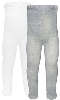 Ewers Panty 2-pack Uni sweater grijs melange - 68