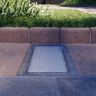 Ewgenie LED inbouwlamp, 20 x 10 cm helder