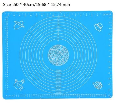 Ex-Grote Siliconen Bakken Mat Voor Oven Schaal Rolling Deeg Mat Bakken Rolling Fondant Gebak Mat Non-stick bakvormen Koken Gereedschap