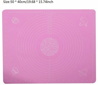 Ex-Grote Siliconen Bakken Mat Voor Oven Schaal Rolling Deeg Mat Bakken Rolling Fondant Gebak Mat Non-stick bakvormen Koken Gereedschap