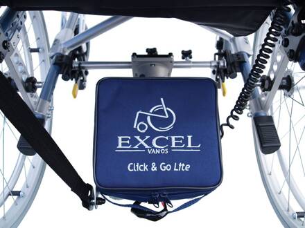 Excel Click & Go Lite duwhulp voor rolstoel - Duwondersteuning