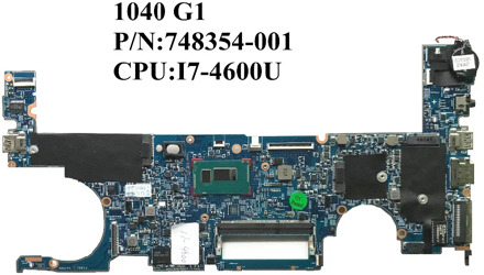 Excellent 14" For HP Elitebook Folio 1040 G1 Laptop Motherboard I7-4600U GMA HD 4400 DDR3 748354-001 48.4LU01.011