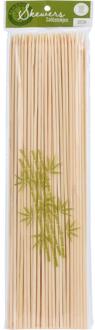 Excellent Houseware 100x Bamboe houten sate prikkers/spiezen 30 cm - prikkers (sate)