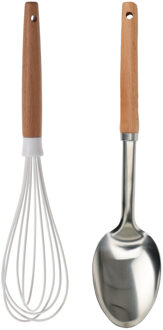 Excellent Houseware 2-delige keukengerei set - garde van 30 cm/opscheplepel 32 cm