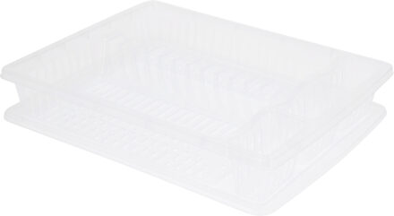 Excellent Houseware Afdruiprek kunststof 47x37x8,5cm wit