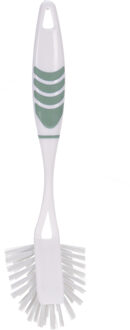 Excellent Houseware Afwasborstel met ophang lus - groen - 29 cm