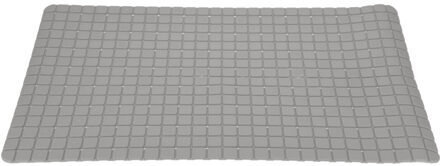 Excellent Houseware Anti-slip badmat lichtgrijs 69 x 39 cm rechthoekig - Badmatjes