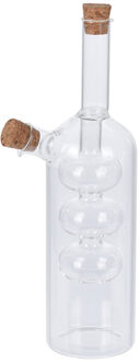 Excellent Houseware Azijn/olie fles - Glas - Azijnflessen - 300 ml