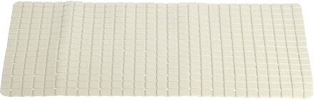 Excellent Houseware Badmat - antislip - creme - 69 x 39 cm - Badmatjes Crème