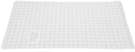 Excellent Houseware Badmat - antislip - ivoor wit - 69 x 39 cm