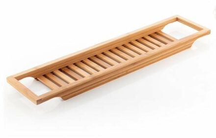 Excellent Houseware Badrek van bamboe hout - 64 x 15 cm - voor spullen?- badplank