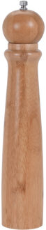 Excellent Houseware Bamboe houten pepermolen/zoutmolen 31 cm Bruin