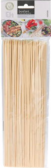 Excellent Houseware BBQ Sate/spiesjes prikkers - 100x - bamboe hout - 30 cm - spiezen - satestokjes