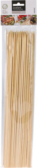Excellent Houseware BBQ Sate/spiesjes prikkers - 50x - bamboe hout - 40 cm - spiezen - satestokjes