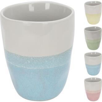 Excellent Houseware Beker aardewerk 150ml verschillende