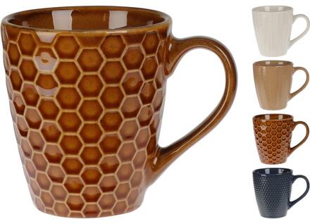 Excellent Houseware Beker aardewerk 200ml verschillende