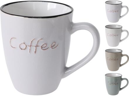 Excellent Houseware Beker aardewerk gres 350ml verschillende