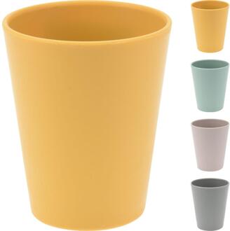 Excellent Houseware Beker gerecycled kunststof 300ml verschillende