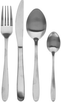 Excellent Houseware Bestekset Tableware Collection - 16-delig - zilver - RVS - 4 personen - Besteksets Zilverkleurig