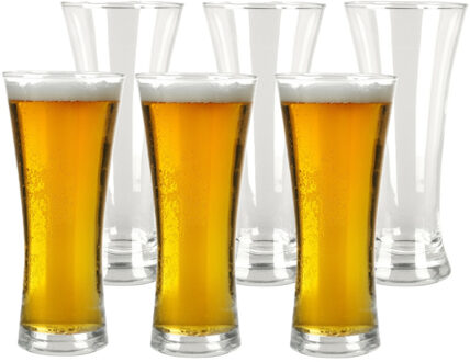 Excellent Houseware Bierglazen - 12x - 320 ml/0,32L - glas - drinkglazen