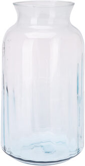 Excellent Houseware bloemenvaas - glas - transparant - bloemen en siertakken vaas - 19 x 30 cm