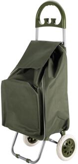 Excellent Houseware Boodschappentrolley 40L groen