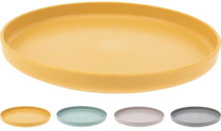 Excellent Houseware Bord gerecycled kunststof Ø19,5cm verschillende