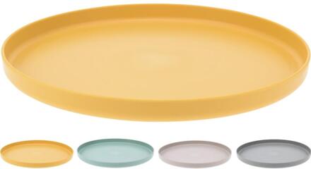 Excellent Houseware Bord gerecycled kunststof Ø25,3cm verschillende