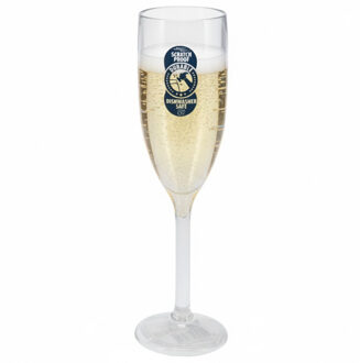 Excellent Houseware Champagne flute glas - 165 ml - onbreekbaar kunststof - prosecco glas