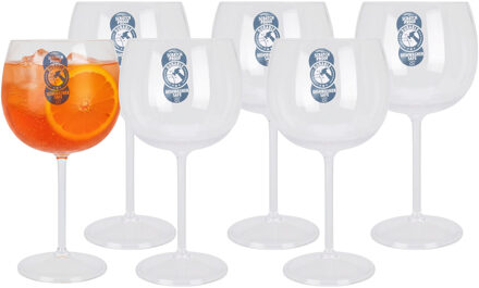 Excellent Houseware Cocktail glas - 12x - transparant - onbreekbaar kunststof - 570 ml