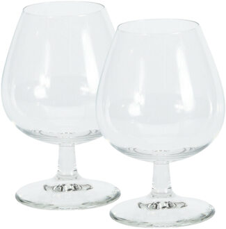 Excellent Houseware Cognac glazen - 16x stuks - glas - 350 ml - likeur glazen
