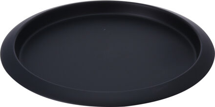 Excellent Houseware Dienblad / serveer of kaarsplateau - Dia 35 cm - metaal - zwart
