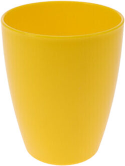 Excellent Houseware Drinkbekers van onbreekbaar kunststof - 340 ml - geel - kinderen