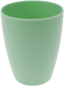 Excellent Houseware Drinkbekers van onbreekbaar kunststof - 340 ml - groen - kinderen