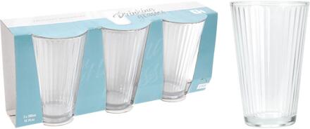Excellent Houseware Drinkglazenset 3-delig 300ml transparant
