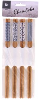 Excellent Houseware Eetstokjes Bamboe Set Van 8