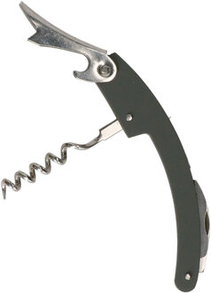 Excellent Houseware flesopener/kurkentrekker - kelnersmes - grijs