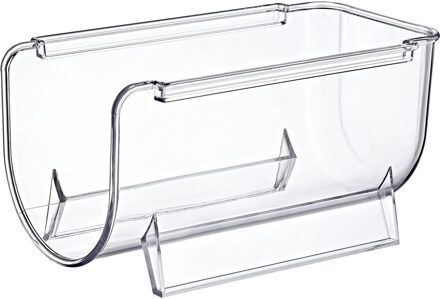 Excellent Houseware Flessenrek - koelkast organizer - stapelbaar - kunststof - wijnrek - 20 x 11 x 11 cm
