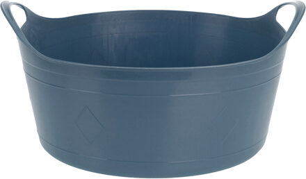 Excellent Houseware Flexibele emmer - blauw - 15 liter - kunststof - 39 x 17 cm
