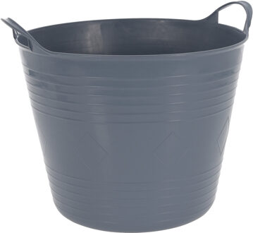 Excellent Houseware Flexibele emmer - blauw - 27 liter - kunststof - 40 x 35 cm