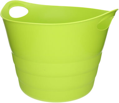 Excellent Houseware Flexibele emmer - groen - 43 liter - kunststof - 45 x 38 cm - Wasmanden