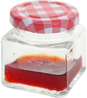 Excellent Houseware Inmaak/weckpotjes - 75 ml - 4x stuks - met draaideksel - mini potjes