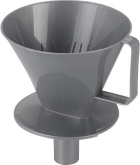 Excellent Houseware Koffie filter - maat 2 - grijs - kunststof - koffiefilterhouder - voor onderweg